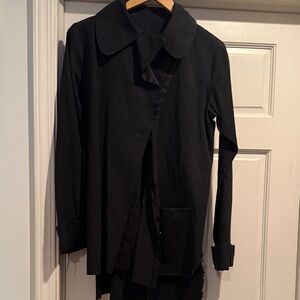 Artistic designer Black Women's linen jacket